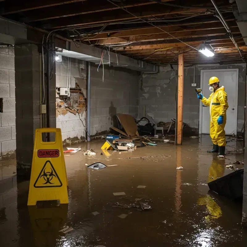 Flooded Basement Electrical Hazard in Macedonia, OH Property